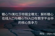 糖心TV美杜莎特辑全曝光：解析糖心在线入口与糖心TV入口在数字平台中的核心竞争力