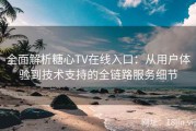 全面解析糖心TV在线入口：从用户体验到技术支持的全链路服务细节