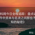 《黑料网今日全程追踪：盘点近期黑料事件中资本与名流之间那些不为人知的秘密》