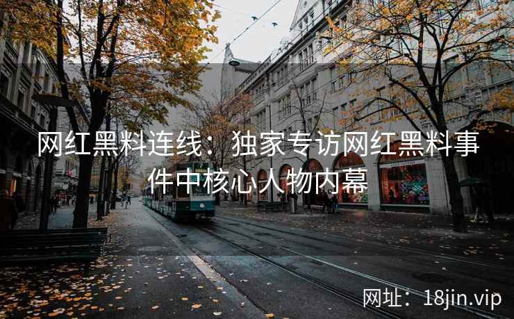 网红黑料连线：独家专访网红黑料事件中核心人物内幕