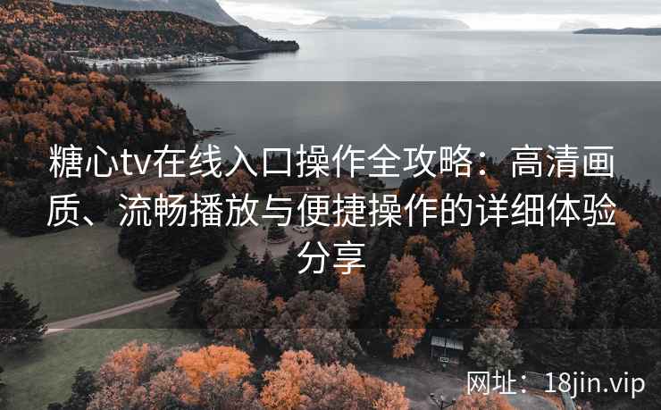 糖心tv在线入口操作全攻略：高清画质、流畅播放与便捷操作的详细体验分享