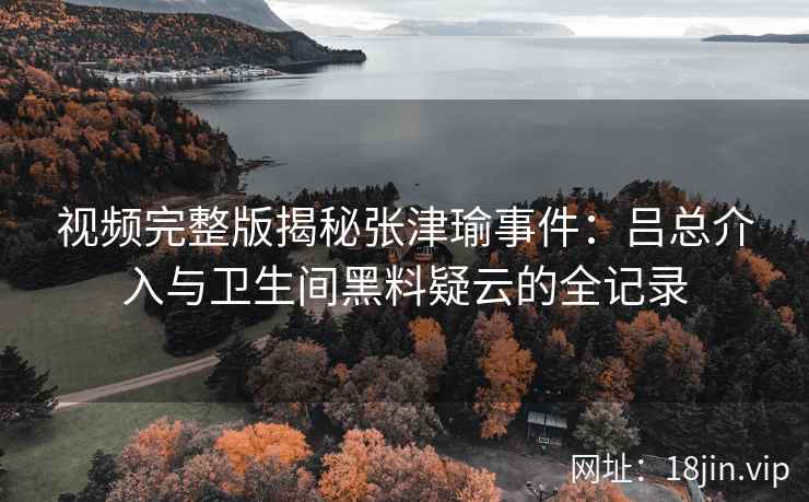 视频完整版揭秘张津瑜事件：吕总介入与卫生间黑料疑云的全记录